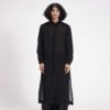 SHEER SHIRT DRESS AND PANTS CO-ORD SET