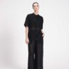 SHEER ELASTICATED PANTS