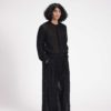 SHEER PLEATED PANTS