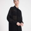 SHEER SHIRT DRESS AND PANTS CO-ORD SET