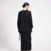 TEXTURED WRAP SKIRT